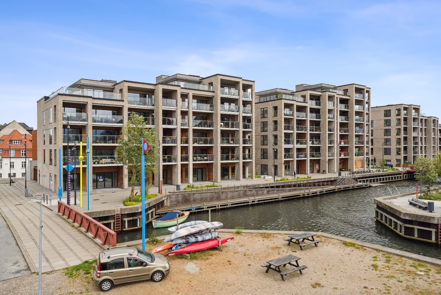 Kanalbyen Fredericia - moderne havneboliger
